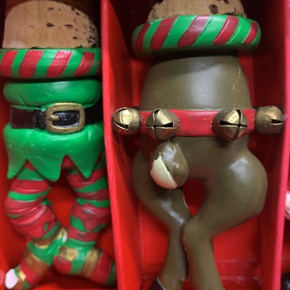 Boston Warehouse Christmas decorative cork bottle stoppers 2004 Santa READ - Picture 7 of 7